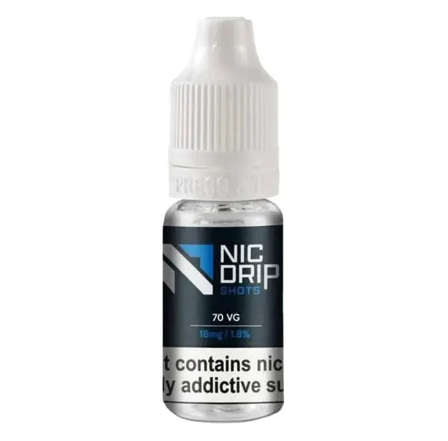 NIC DRIP - 70VG - 18MG - NICOTINE SHOT - Vape wholesale supplies